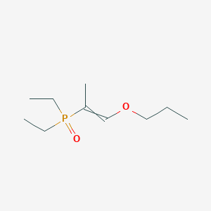 molecular formula C10H21O2P B14574641 Diethyl(oxo)(1-propoxyprop-1-en-2-yl)-lambda~5~-phosphane CAS No. 61753-10-4