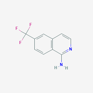 molecular formula C10H7F3N2 B1457466 6-(Trifluoromethyl)isoquinolin-1-amine CAS No. 1196157-31-9