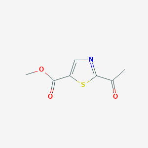 molecular formula C7H7NO3S B1457468 Methyl 2-acetylthiazole-5-carboxylate CAS No. 1261080-59-4
