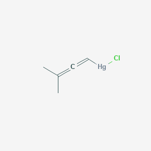 molecular formula C5H7ClHg B14574716 Chloro(3-methylbuta-1,2-dien-1-yl)mercury CAS No. 61716-05-0