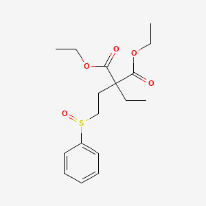 molecular formula C17H24O5S B14574777 Diethyl [2-(benzenesulfinyl)ethyl](ethyl)propanedioate CAS No. 61174-00-3