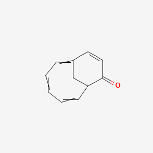 molecular formula C11H10O B14574812 Bicyclo[5.3.1]undeca-1,3,5,9-tetraen-8-one CAS No. 61358-07-4