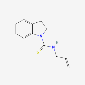 molecular formula C12H14N2S B14574838 N-prop-2-enyl-2,3-dihydroindole-1-carbothioamide CAS No. 61589-32-0