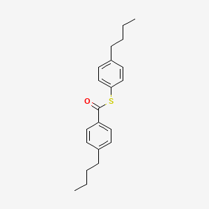 molecular formula C21H26OS B14574910 S-(4-Butylphenyl) 4-butylbenzene-1-carbothioate CAS No. 61518-77-2