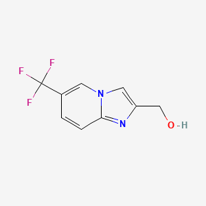 molecular formula C9H7F3N2O B1457492 (6-(Trifluoromethyl)imidazo[1,2-a]pyridin-2-yl)methanol CAS No. 1514128-89-2