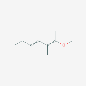 molecular formula C9H16O B14574926 2-Methoxy-3-methylhepta-2,4-diene CAS No. 61528-78-7