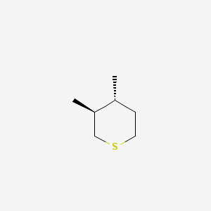 molecular formula C7H14S B14574937 (3S,4R)-3,4-Dimethylthiane CAS No. 61568-49-8