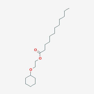 molecular formula C20H38O3 B14574969 2-(Cyclohexyloxy)ethyl dodecanoate CAS No. 61452-02-6