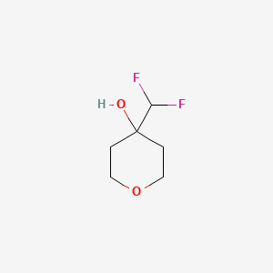4-(Difluoromethyl)tetrahydro-2H-pyran-4-ol