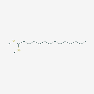 molecular formula C16H34Se2 B14575022 1,1-Bis(methylselanyl)tetradecane CAS No. 61539-91-1