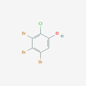 molecular formula C6H2Br3ClO B14575023 3,4,5-Tribromo-2-chlorophenol CAS No. 61316-71-0