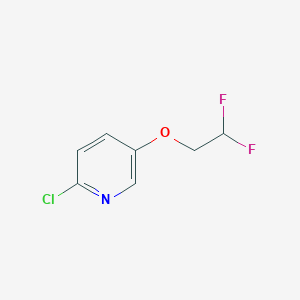 molecular formula C7H6ClF2NO B1457506 2-Chloro-5-(2,2-difluoroethoxy)pyridine CAS No. 1534461-63-6