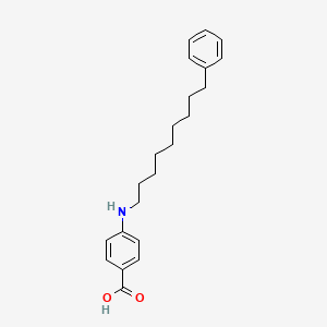 molecular formula C22H29NO2 B14575082 4-[(9-Phenylnonyl)amino]benzoic acid CAS No. 61440-37-7