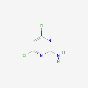 molecular formula C4H3Cl2N3 B145751 2-Amino-4,6-dichloropyrimidine CAS No. 56-05-3