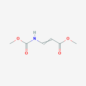 molecular formula C6H9NO4 B14575178 Methyl 3-[(methoxycarbonyl)amino]prop-2-enoate CAS No. 61212-17-7