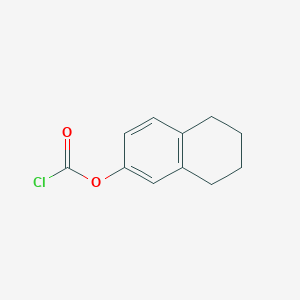 molecular formula C11H11ClO2 B1457528 5,6,7,8-Tetrahydronaphthalen-2-yl chloroformate CAS No. 1506544-79-1