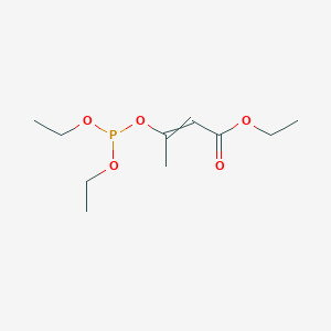 molecular formula C10H19O5P B14575313 Ethyl 3-[(diethoxyphosphanyl)oxy]but-2-enoate CAS No. 61211-65-2