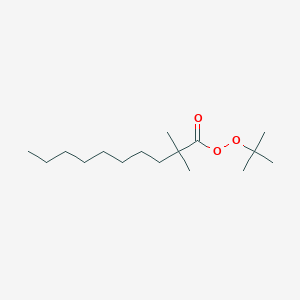 molecular formula C16H32O3 B14575356 Tert-butyl 2,2-dimethyldecaneperoxoate CAS No. 61415-88-1