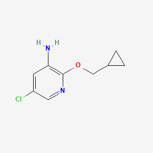 5-Chloro-2-(cyclopropylmethoxy)pyridin-3-amine