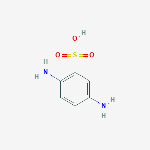 molecular formula C6H8N2O3S B145754 2,5-Diaminobenzenesulfonic acid CAS No. 88-45-9