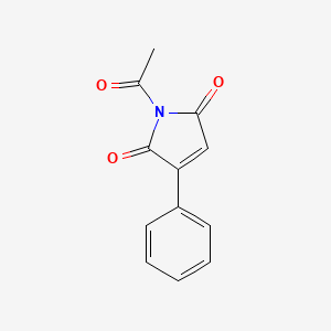 molecular formula C12H9NO3 B14575452 1-Acetyl-3-phenyl-1H-pyrrole-2,5-dione CAS No. 61212-29-1