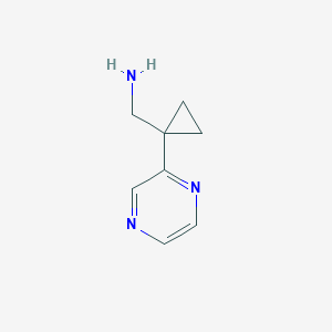 (1-(Pyrazin-2-yl)cyclopropyl)methanamine