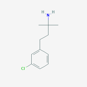 4-(3-Chlorophenyl)-2-methylbutan-2-amine