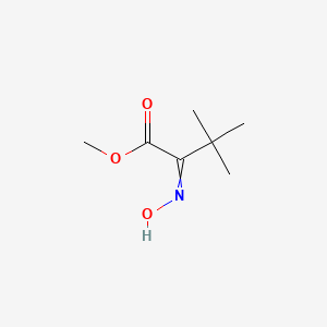 molecular formula C7H13NO3 B14575621 Methyl 2-(hydroxyimino)-3,3-dimethylbutanoate CAS No. 61574-96-7