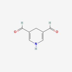 molecular formula C7H7NO2 B14575627 1,4-Dihydropyridine-3,5-dicarbaldehyde CAS No. 61354-90-3