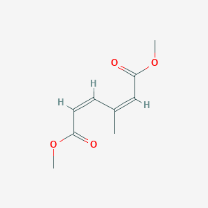 molecular formula C9H12O4 B14575645 dimethyl (2Z,4Z)-3-methylhexa-2,4-dienedioate CAS No. 61413-56-7