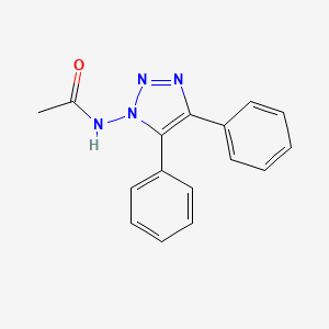 molecular formula C16H14N4O B14575746 N-(4,5-Diphenyl-1H-1,2,3-triazol-1-yl)acetamide CAS No. 61588-76-9