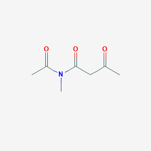 molecular formula C7H11NO3 B14575763 N-acetyl-N-methyl-3-oxobutanamide CAS No. 61334-44-9