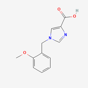 molecular formula C12H12N2O3 B1457579 1-(2-Methoxybenzyl)-1H-imidazole-4-carboxylic acid CAS No. 1369013-86-4