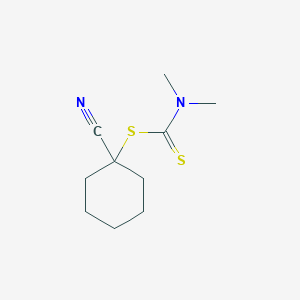 molecular formula C10H16N2S2 B14575813 1-Cyanocyclohexyl dimethylcarbamodithioate CAS No. 61540-43-0