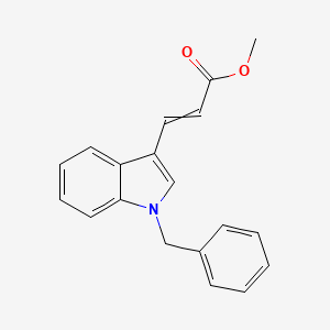molecular formula C19H17NO2 B14575855 Methyl 3-(1-benzyl-1H-indol-3-yl)prop-2-enoate CAS No. 61364-29-2
