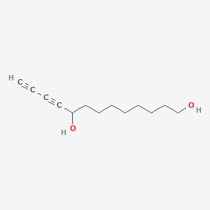 molecular formula C13H20O2 B14575860 Trideca-10,12-diyne-1,9-diol CAS No. 61671-15-6