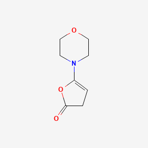 molecular formula C8H11NO3 B14575924 5-(Morpholin-4-yl)furan-2(3H)-one CAS No. 61418-23-3