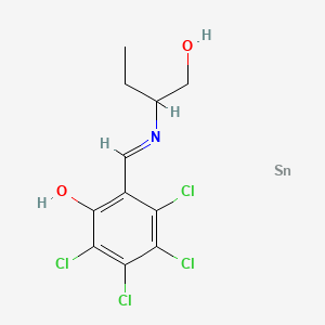 molecular formula C11H11Cl4NO2Sn B14575963 CID 136265966 CAS No. 61163-51-7
