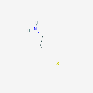 molecular formula C5H11NS B1457600 2-(Thietan-3-yl)ethan-1-amine CAS No. 1352242-97-7