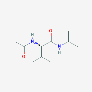 molecular formula C10H20N2O2 B14576011 N~2~-Acetyl-N-propan-2-yl-L-valinamide CAS No. 61429-98-9