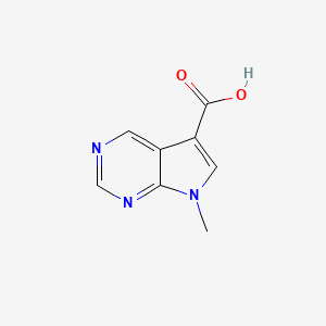 7-Methyl-7H-pyrrolo[2,3-d]pyrimidine-5-carboxylic acid