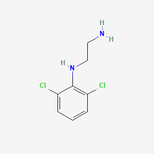 molecular formula C8H10Cl2N2 B14576026 N~1~-(2,6-Dichlorophenyl)ethane-1,2-diamine CAS No. 61241-50-7