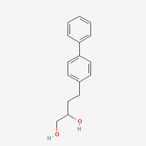 molecular formula C16H18O2 B14576044 4-([1,1'-Biphenyl]-4-yl)butane-1,2-diol CAS No. 61396-74-5