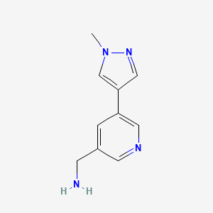 [5-(1-methyl-1H-pyrazol-4-yl)pyridin-3-yl]methanamine