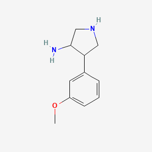 4-(3-Methoxyphenyl)pyrrolidin-3-amine