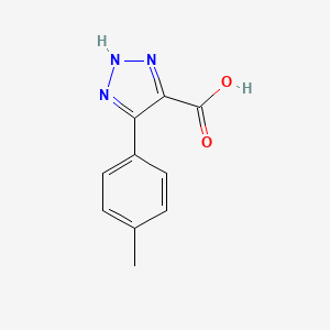 molecular formula C10H9N3O2 B1457612 4-(p-tolyl)-1H-1,2,3-triazole-5-carboxylic acid CAS No. 1368022-26-7