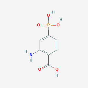 molecular formula C7H8NO5P B14576177 2-Amino-4-phosphonobenzoic acid CAS No. 61519-40-2