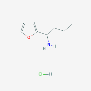 molecular formula C8H14ClNO B1457619 1-(Furan-2-yl)butan-1-amine hydrochloride CAS No. 1864074-40-7