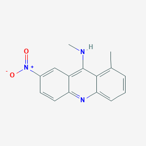 molecular formula C15H13N3O2 B14576199 N,1-Dimethyl-7-nitroacridin-9-amine CAS No. 61299-58-9