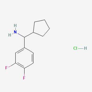 Cyclopentyl(3,4-difluorophenyl)methanamine hydrochloride
